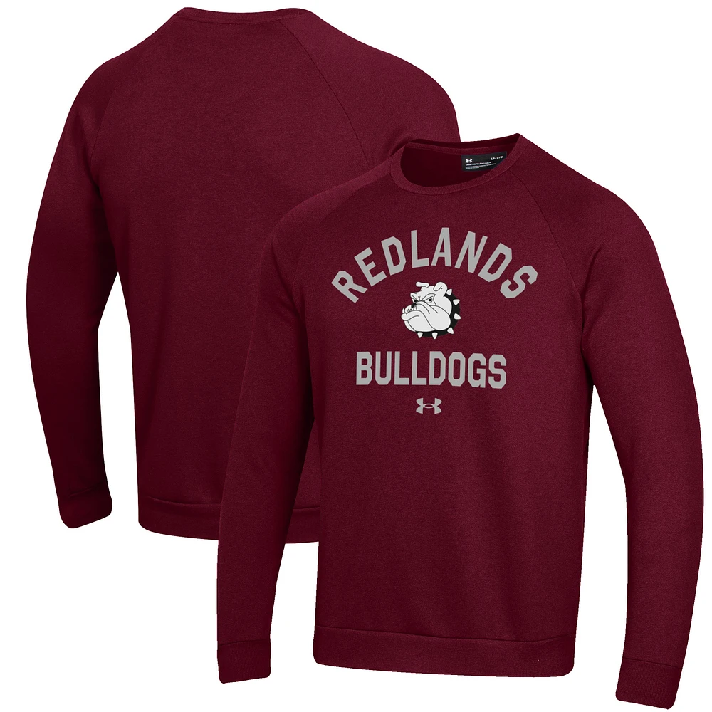 Men's Under Armour Maroon University of Redlands Bulldogs All Day Fleece Pullover Sweatshirt