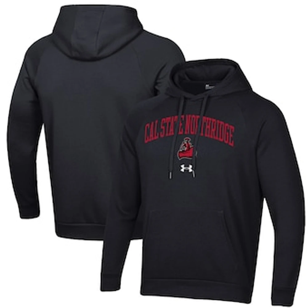 Men's Under Armour Black Cal State Northridge Matadors All Day Fleece Pullover Hoodie