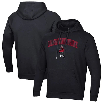 Men's Under Armour Black Cal State Northridge Matadors All Day Fleece Pullover Hoodie