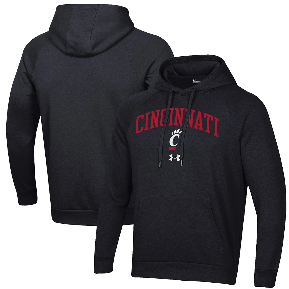Men's Under Armour Black Cincinnati Bearcats All Day Fleece Pullover Hoodie