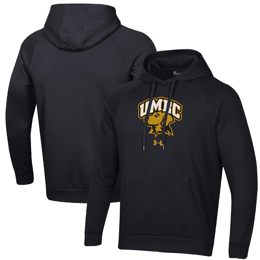Men's Under Armour Black UMBC Retrievers All Day Fleece Pullover Hoodie