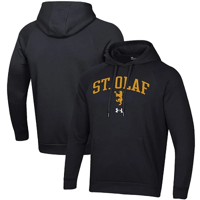 Men's Under Armour Black St. Olaf Oles All Day Fleece Pullover Hoodie