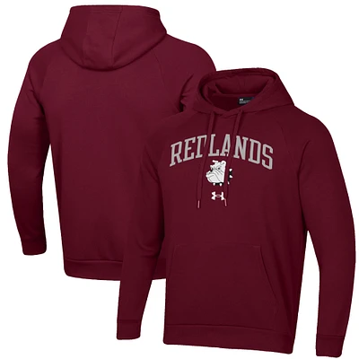 Men's Under Armour Maroon University of Redlands Bulldogs All Day Fleece Pullover Hoodie