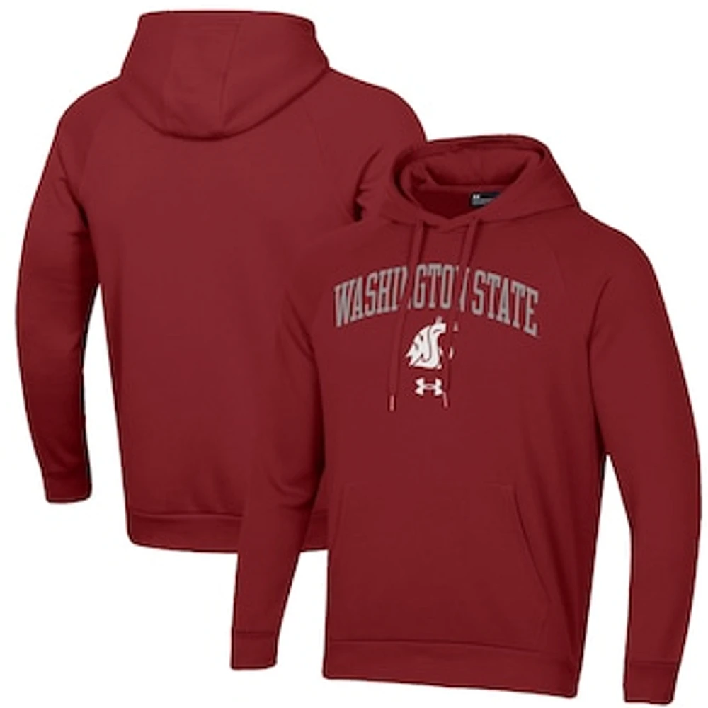 Men's Under Armour Crimson Washington State Cougars All Day Fleece Pullover Hoodie