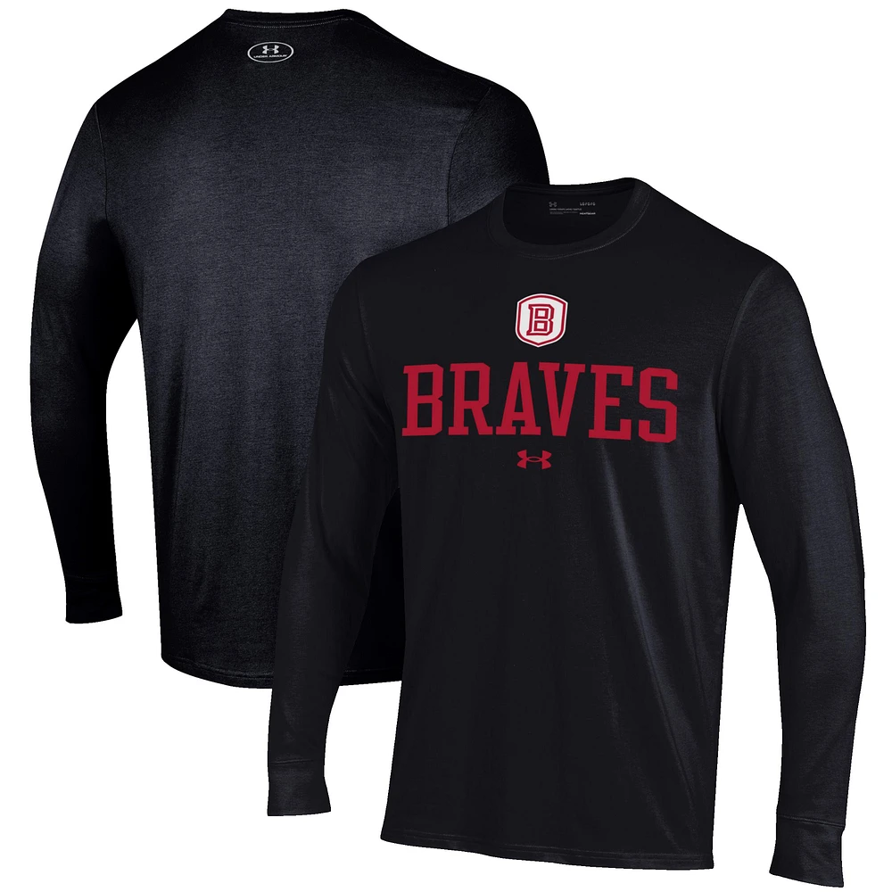 Men's Under Armour Black Bradley Braves Performance Long Sleeve T-Shirt