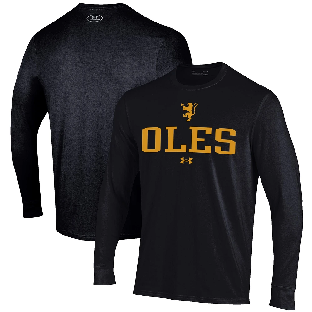 Men's Under Armour Black St. Olaf Oles Performance Long Sleeve T-Shirt