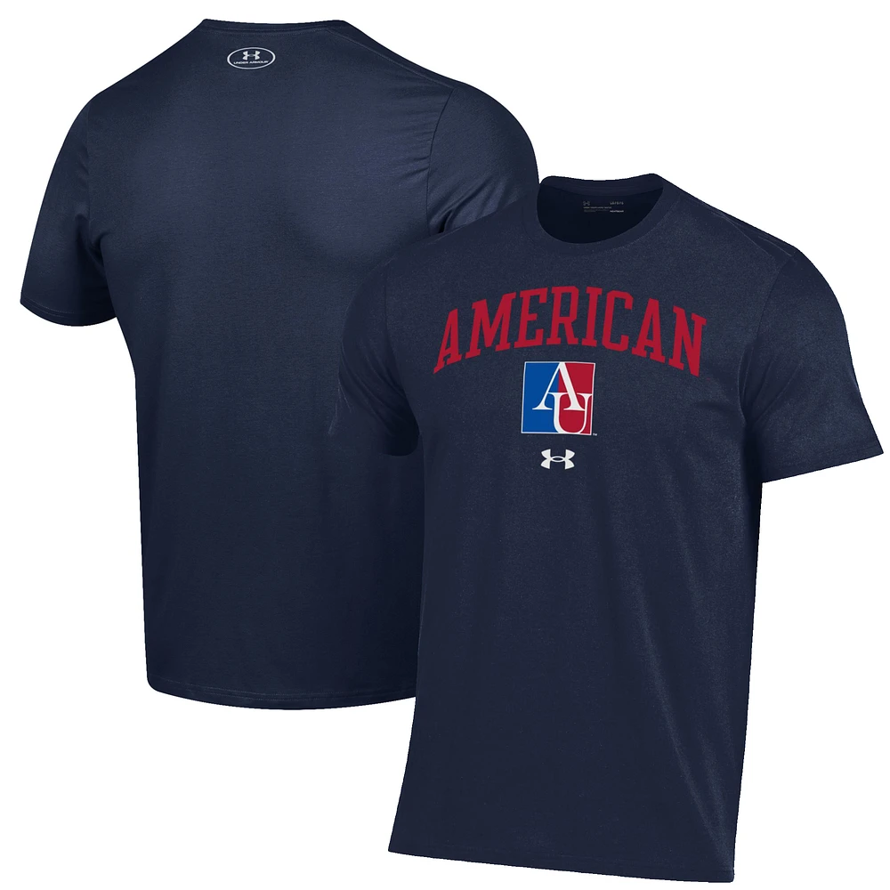 Men's Under Armour Navy American University Eagles Arch Over Performance T-Shirt