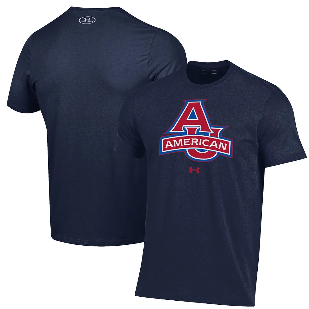 Men's Under Armour Navy American University Eagles Primary Performance T-Shirt