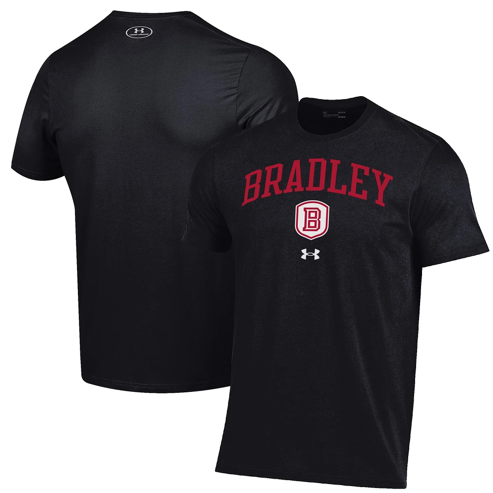 Men's Under Armour Black Bradley Braves Arch Over Performance T-Shirt