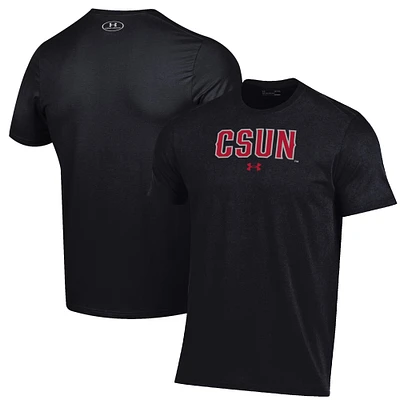 Men's Under Armour Black Cal State Northridge Matadors Primary Performance T-Shirt