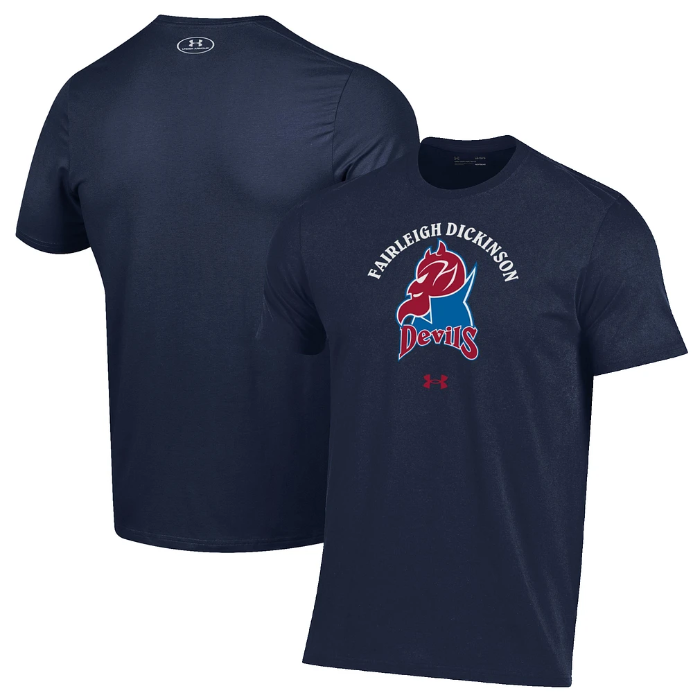 Men's Under Armour Navy FDU-Florham Devils Primary Performance T-Shirt