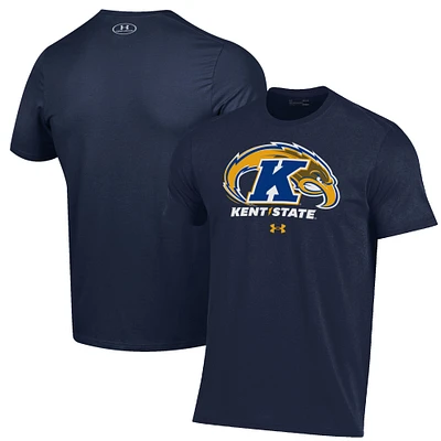 Men's Under Armour Navy Kent State Golden Flashes Primary Performance T-Shirt