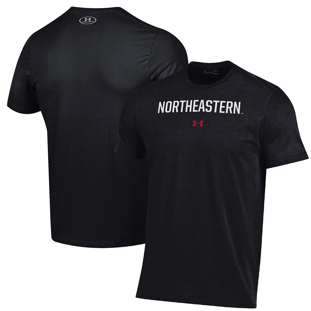 Men's Under Armour Northeastern Huskies Primary Performance T-Shirt