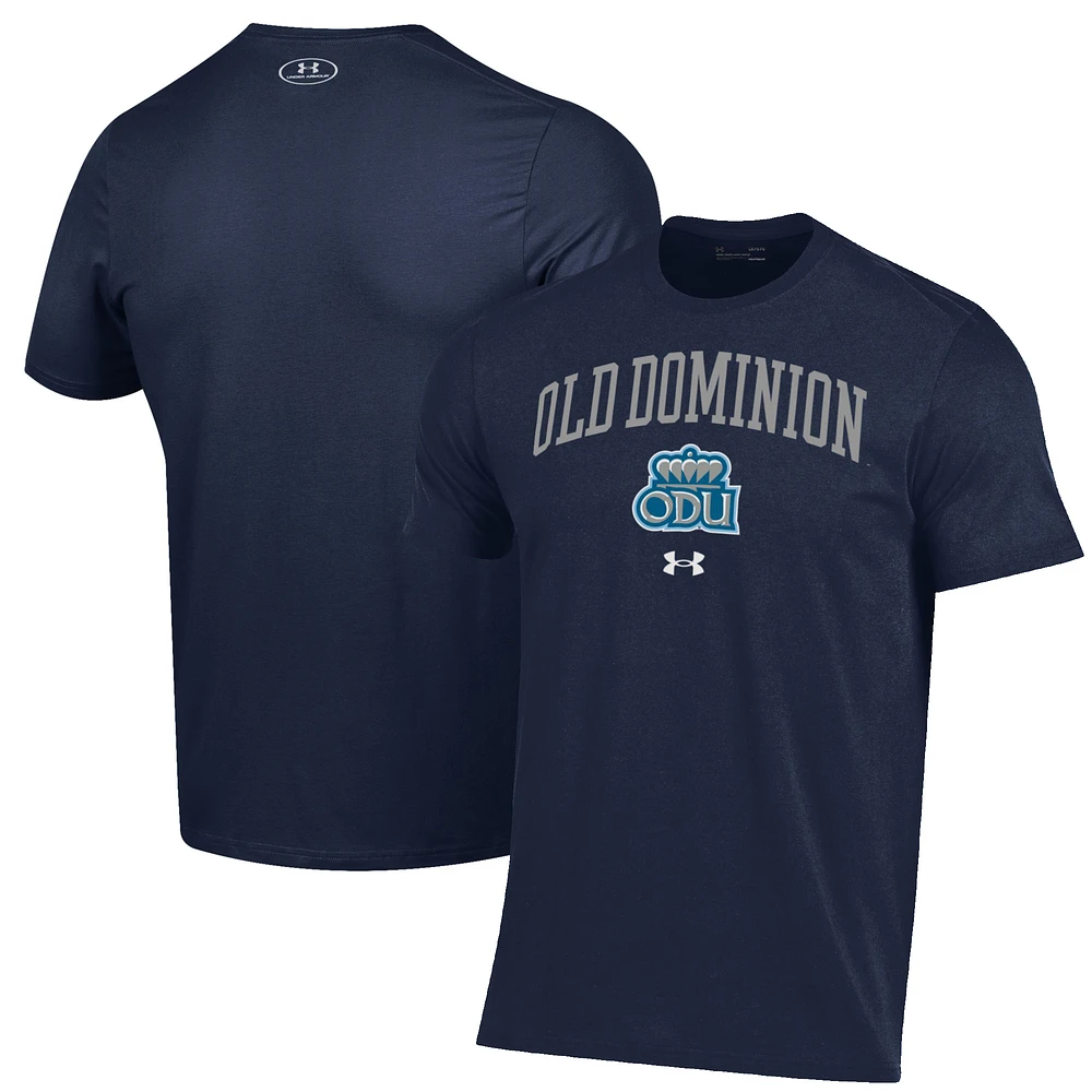 Men's Under Armour Navy Old Dominion Monarchs Arch Over Performance T-Shirt