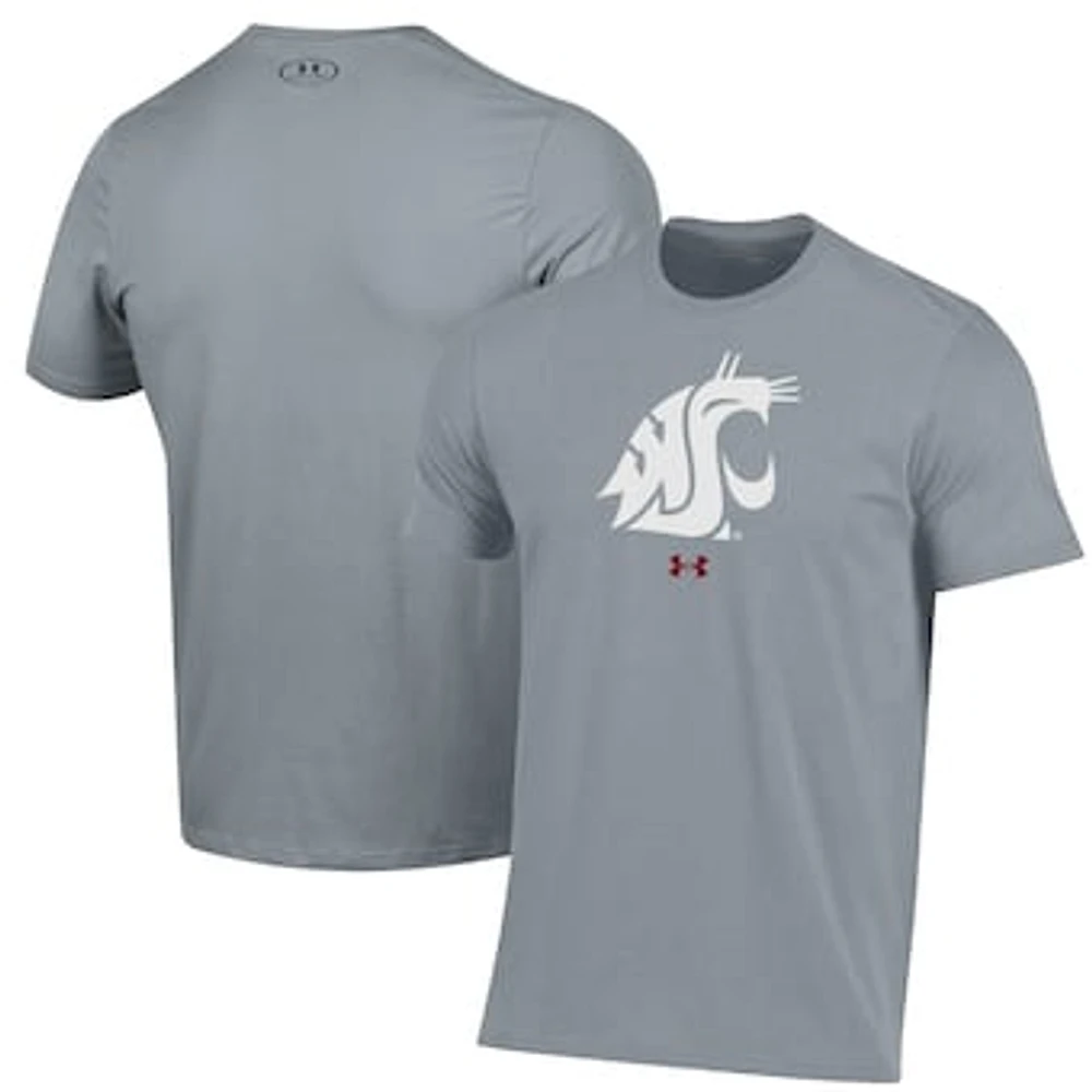 Men's Under Armour Gray Washington State Cougars Primary Performance T-Shirt