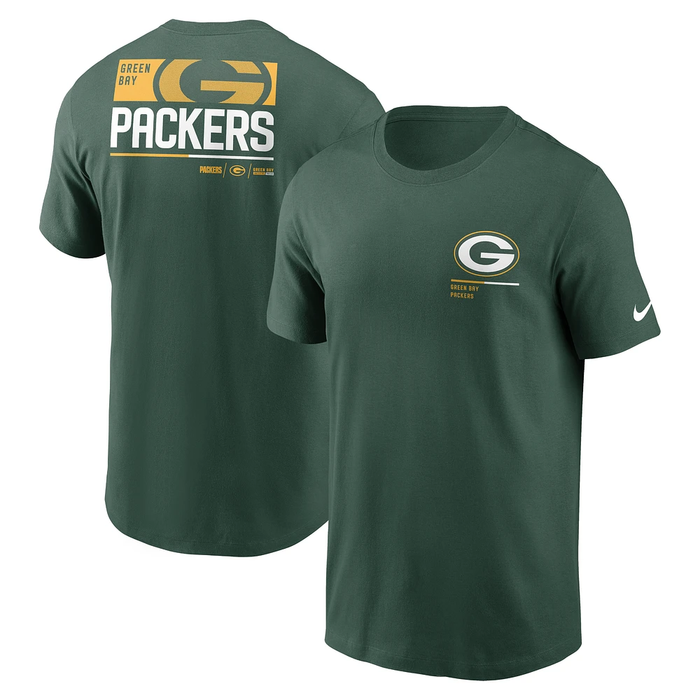 Men's Nike Green Green Bay Packers Team Incline T-Shirt