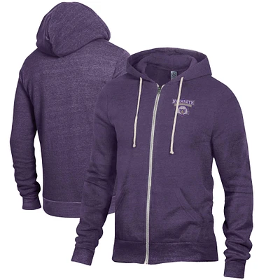 Men's Purple Nazareth College Golden Flyers Rocky Full-Zip Hoodie