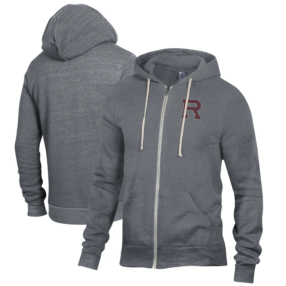 Men's Gray University of Redlands Bulldogs Rocky Full-Zip Hoodie