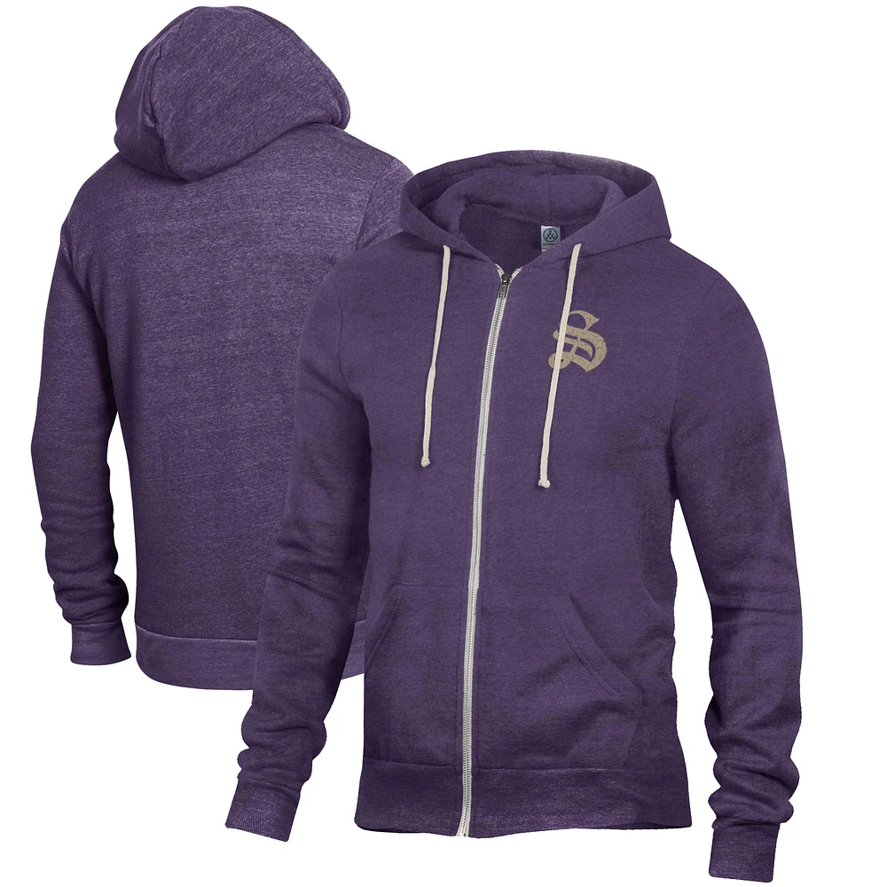 Men's Purple University of the South Tigers Rocky Full-Zip Hoodie