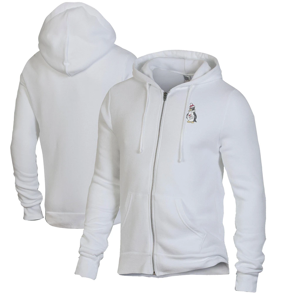 Men's White Youngstown State Penguins Rocky Full-Zip Hoodie