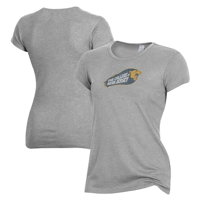 Women's Alternative Apparel Gray College of New Jersey Lions The Keepsake T-Shirt