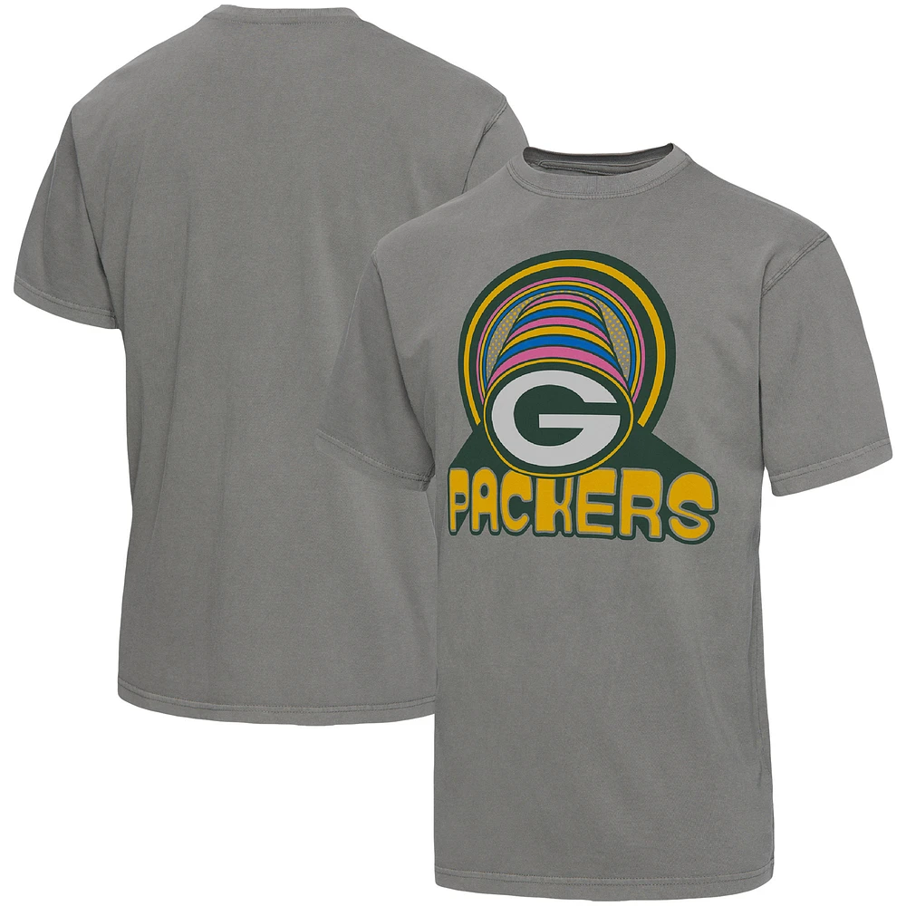 Men's Junk Food Graphite Green Bay Packers Wonderland Infinity Vibe T-Shirt
