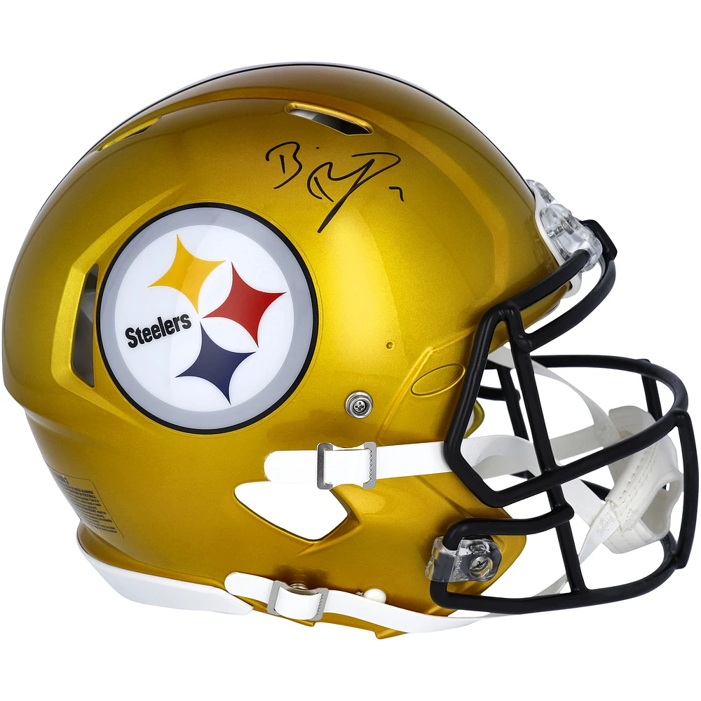 Ben Roethlisberger Pittsburgh Steelers Autographed Riddell Flash Speed Authentic Helmet