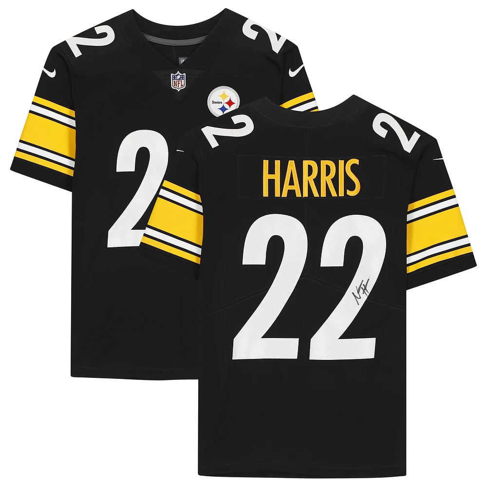 Najee Harris Black Pittsburgh Steelers Autographed Nike Limited Jersey