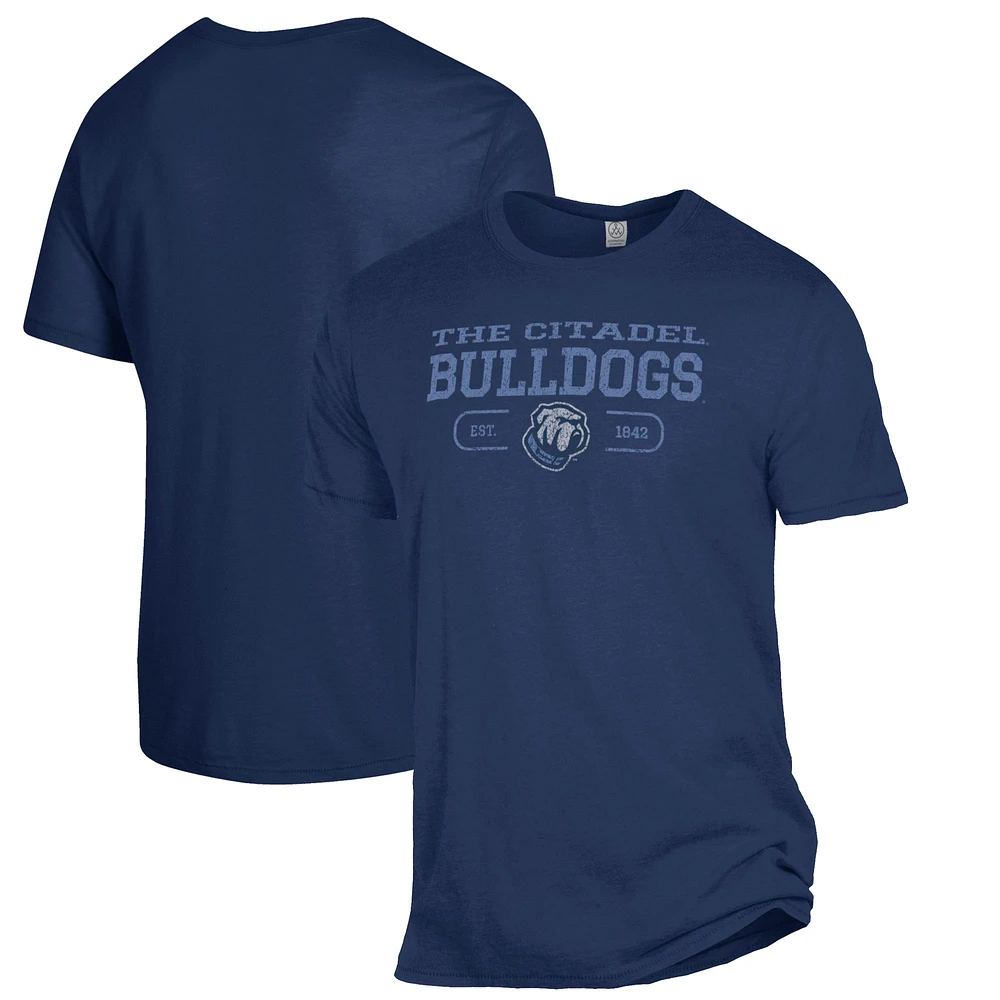 Men's Heathered Navy Citadel Bulldogs The Keeper T-Shirt