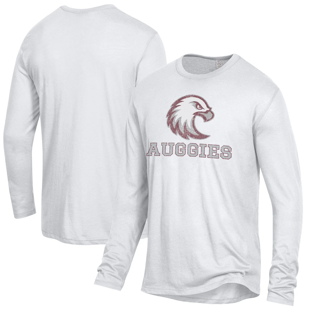 Men's White Augsburg University Keeper Long Sleeve T-Shirt