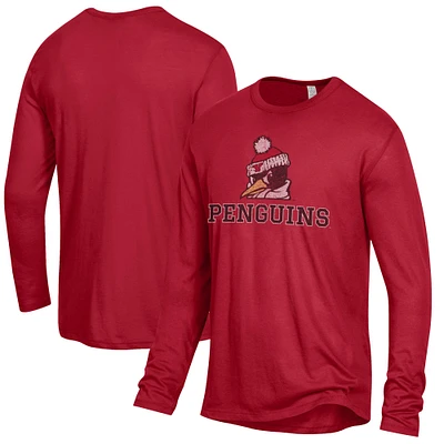 Men's Red Youngstown State Penguins Keeper Long Sleeve T-Shirt