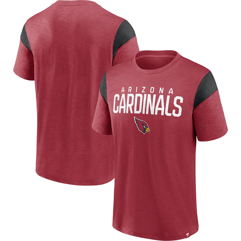 Men's Fanatics Cardinal/Black Arizona Cardinals Home Stretch Team T-Shirt