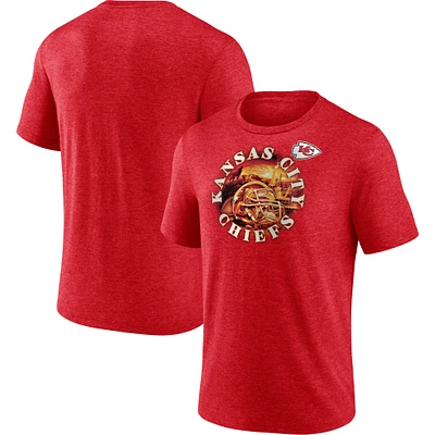 Men's Fanatics Heathered Red Kansas City Chiefs Sporting Chance T-Shirt