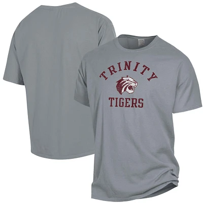 Men's ComfortWash Gray Trinity Tigers Arch Logo Garment Dyed T-Shirt