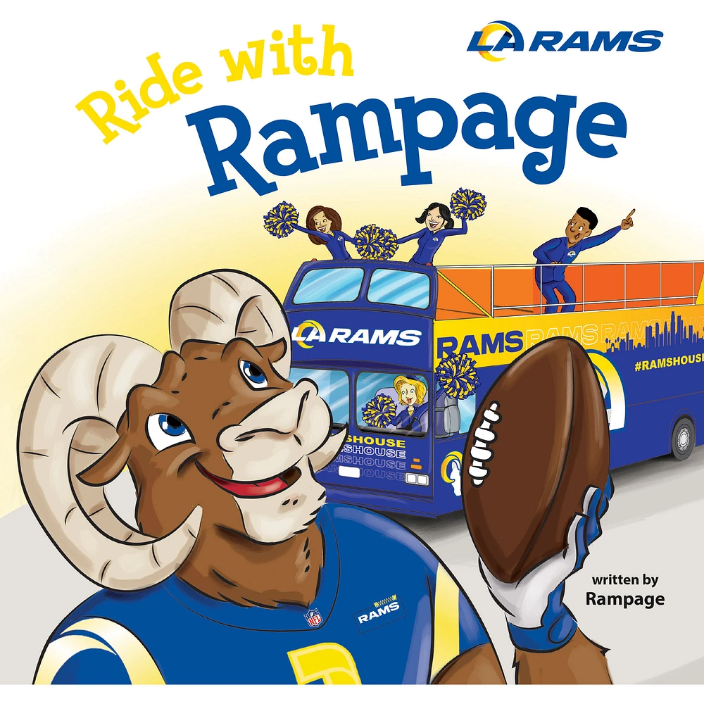 Los Angeles Rams Ride with Rampage Hardcover Book