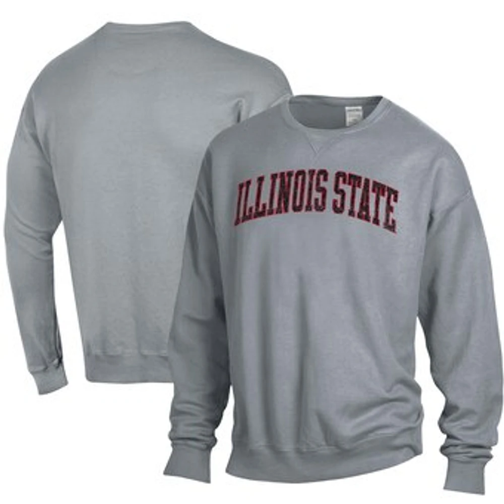 Men's ComfortWash Gray Illinois State Redbirds Garment Dyed Pullover Sweatshirt