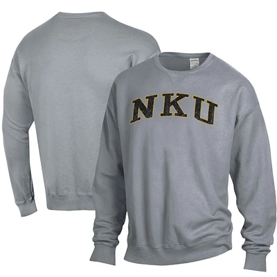 Men's ComfortWash Gray Northern Kentucky University Norse Garment Dyed Pullover Sweatshirt