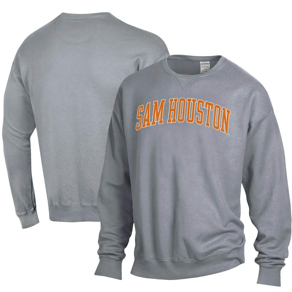 Men's ComfortWash Gray Sam Houston State Bearkats Garment Dyed Pullover Sweatshirt