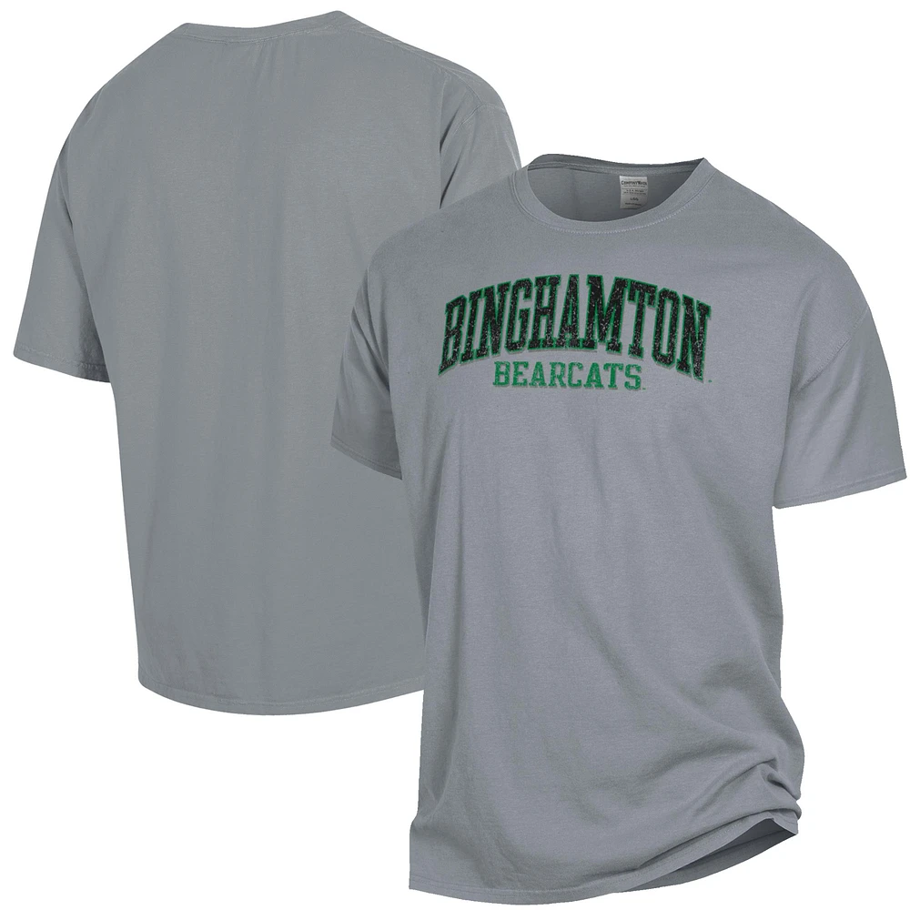 Men's ComfortWash Gray Binghamton Bearcats Garment Dyed T-Shirt
