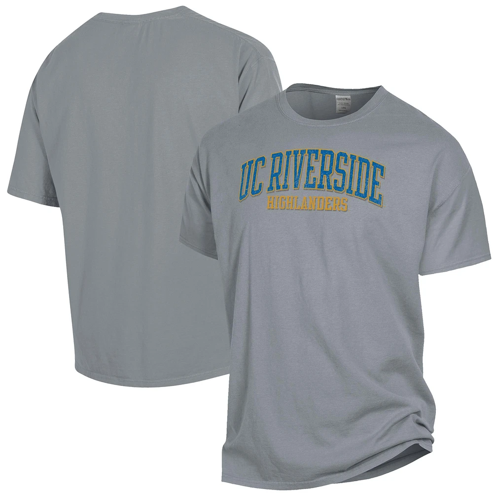 Men's ComfortWash Gray UC Riverside Highlanders Garment Dyed T-Shirt