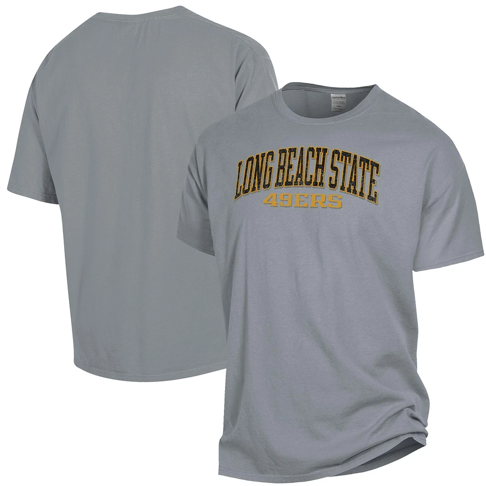 Men's ComfortWash Gray Cal State Long Beach The Garment Dyed T-Shirt