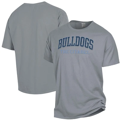 Men's ComfortWash Gray Citadel Bulldogs Garment Dyed T-Shirt
