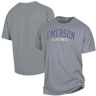 Men's ComfortWash Gray Emerson College Lions Garment Dyed T-Shirt