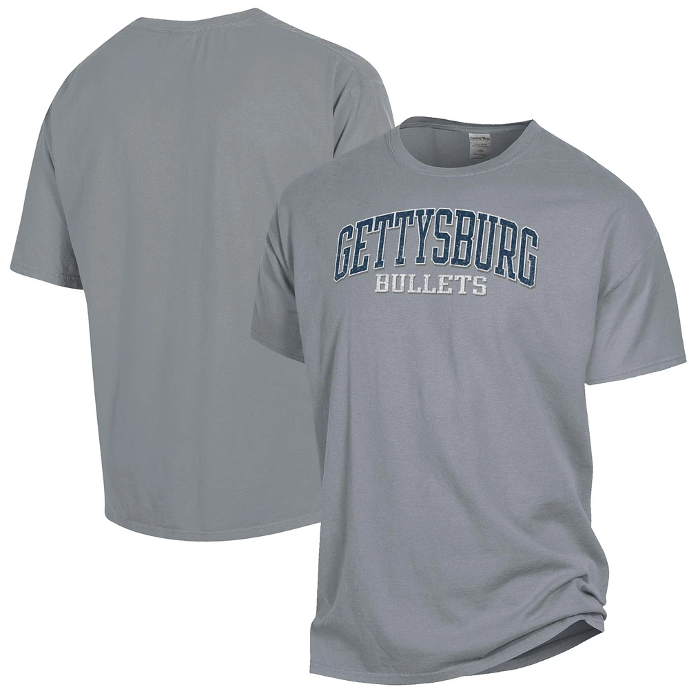 Men's ComfortWash Gray Gettysburg Bullets Garment Dyed T-Shirt