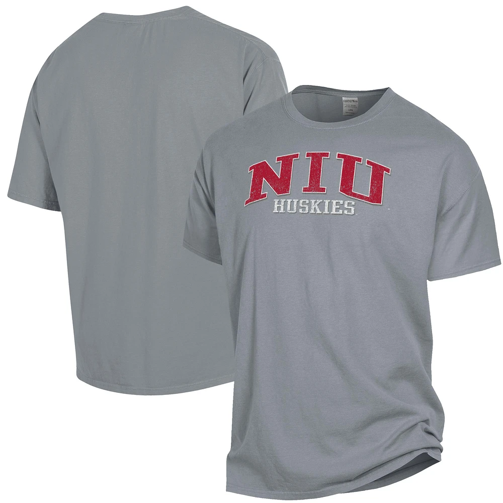 Men's ComfortWash Gray Northern Illinois Huskies Garment Dyed T-Shirt