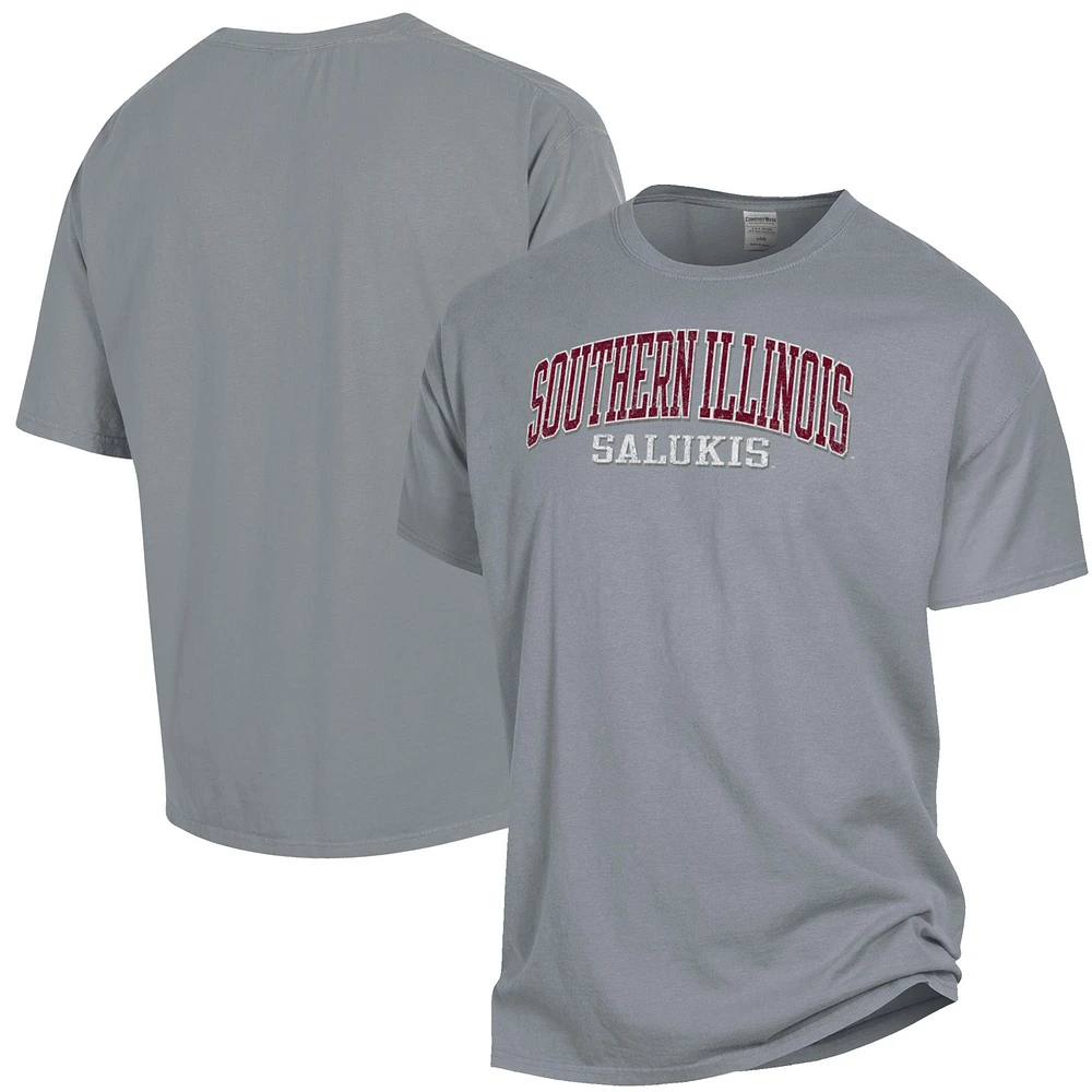 Men's ComfortWash Gray Southern Illinois Salukis Garment Dyed T-Shirt