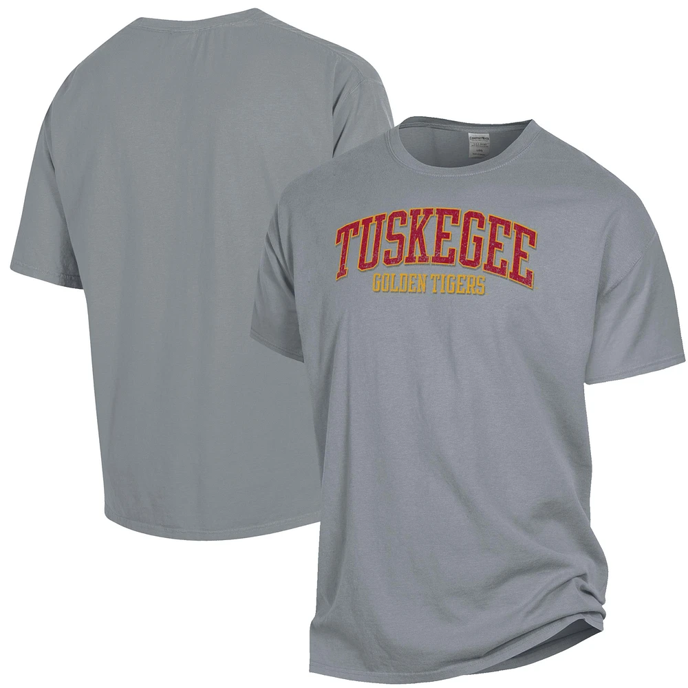 Men's ComfortWash Gray Tuskegee Golden Tigers Garment Dyed T-Shirt