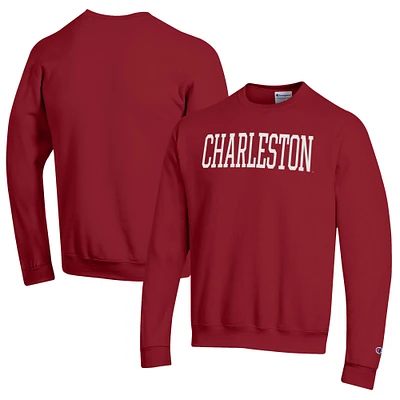 Men's Champion Maroon Charleston Cougars Eco Powerblend Crewneck Sweatshirt