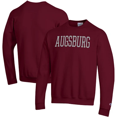 Men's Champion Maroon Augsburg University Eco Powerblend Crewneck Sweatshirt