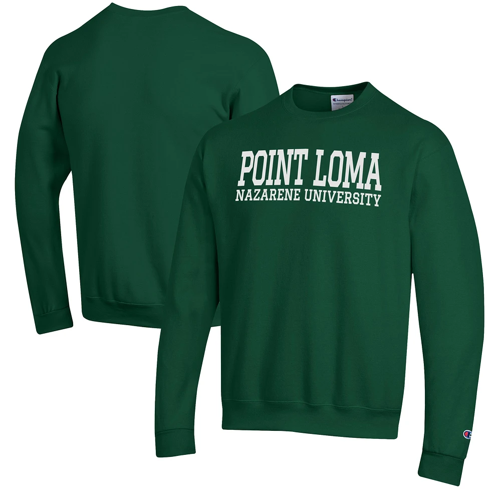 Men's Champion Green Point Loma Sea Lions Eco Powerblend Crewneck Sweatshirt